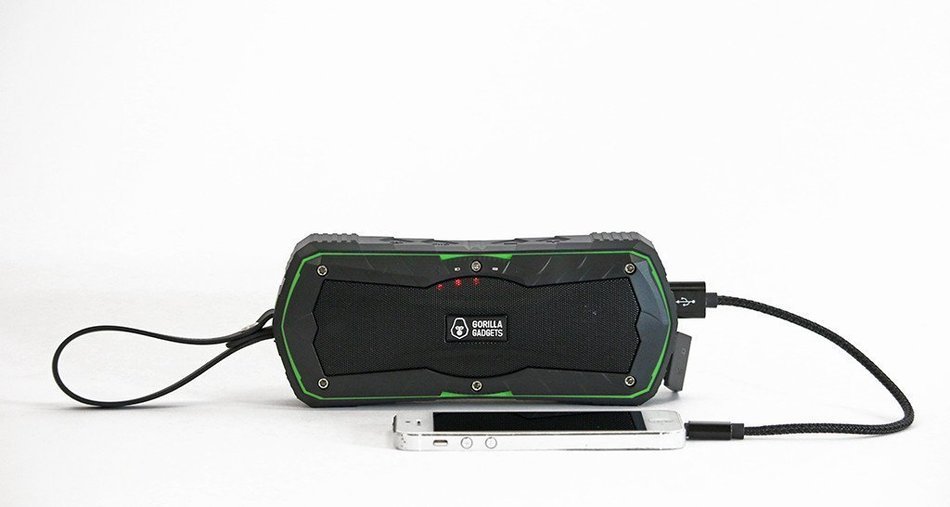 Nessie Waterproof Wireless Bluetooth Speaker and Power Bank Shower Speaker Phone Charger MP3 Player Shock Resistant N4