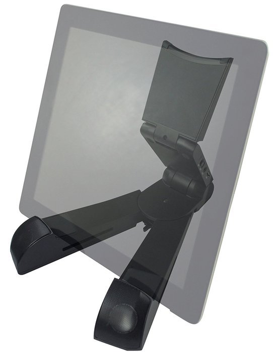 Plugable Bluetooth Stereo Speaker with Integrated 3-Point Folding Tablet /Phone Stand