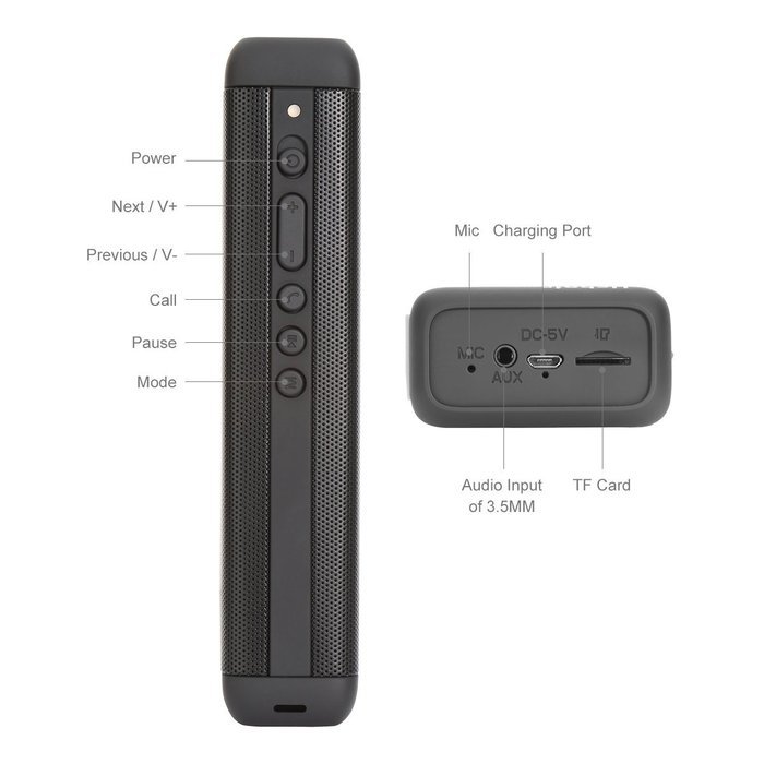 Uchoir Mini Outdoor Portable Bluetooth Wireless Speakers, Strong Bass Speakers with Superior Sound for Car and... N2