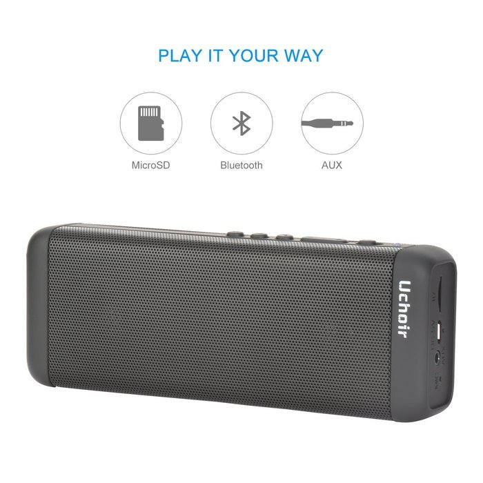 Uchoir Mini Outdoor Portable Bluetooth Wireless Speakers, Strong Bass Speakers with Superior Sound for Car and... N3