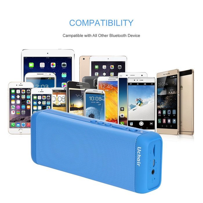 Uchoir Mini Outdoor Portable Bluetooth Wireless Speakers, Strong Bass Speakers with Superior Sound for Car and... N12