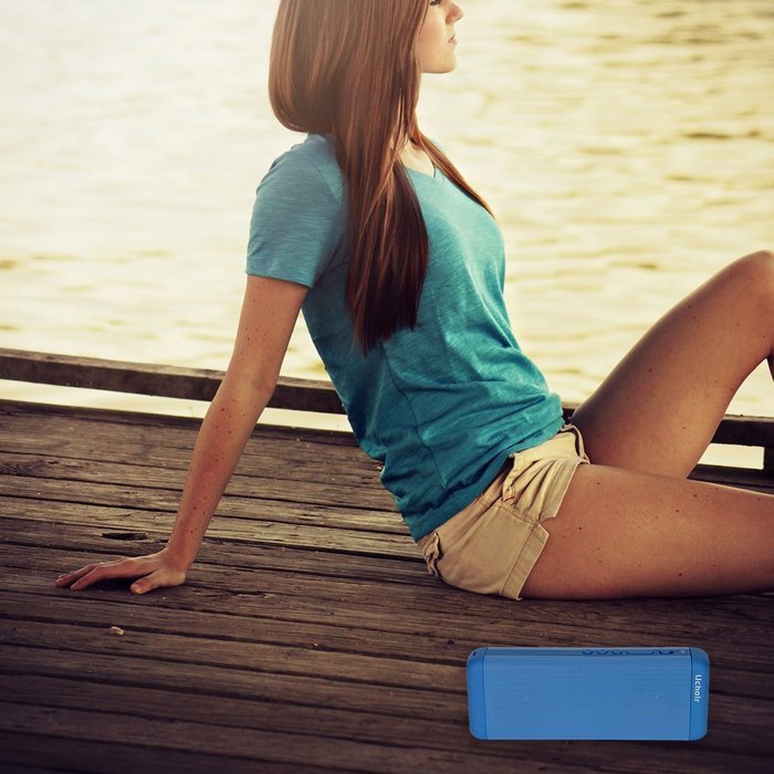 Uchoir Mini Outdoor Portable Bluetooth Wireless Speakers, Strong Bass Speakers with Superior Sound for Car and... N14