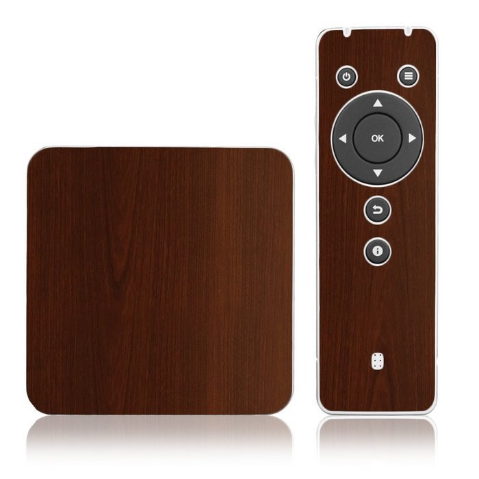 Skinomi TechSkin - Pivos XIOS DS Media Player - Dark Wood Full Body Skin Protector / Front & Back Premium HD Clear...
