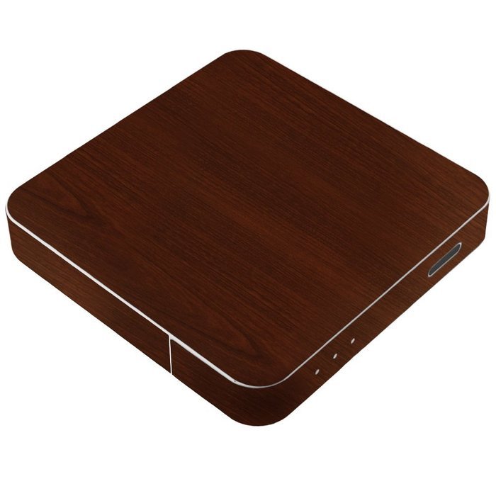 Skinomi TechSkin - Pivos XIOS DS Media Player - Dark Wood Full Body Skin Protector / Front & Back Premium HD Clear... N2