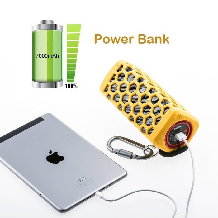 Hapyia Waterproof Wireless Bluetooth Speaker - Black N10
