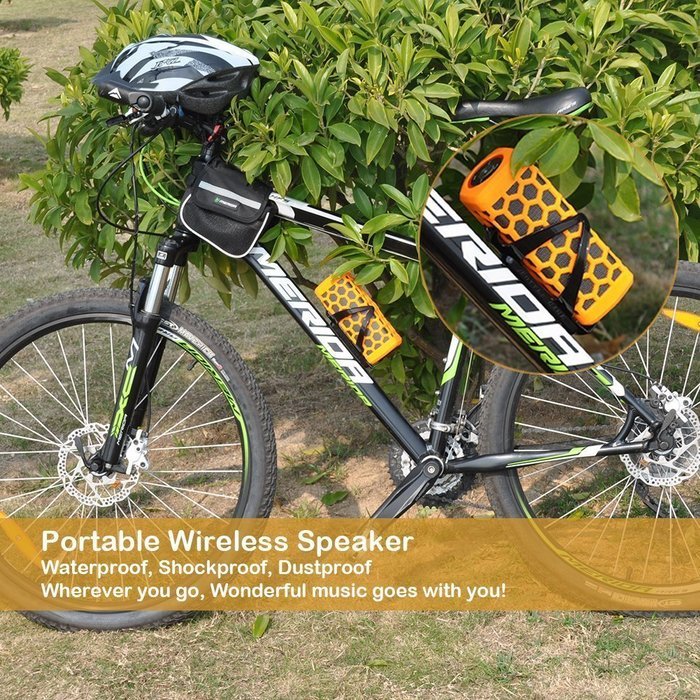 Hapyia Waterproof Wireless Bluetooth Speaker - Black N24