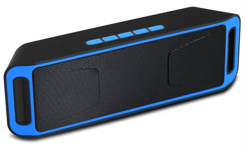HugeTree Bluetooth Speaker - Surround Sound Wireless Speaker with Built-in Hands Free Mic (BULE)