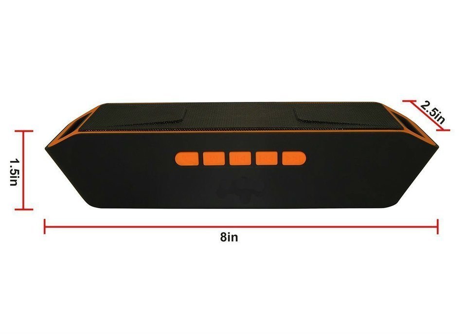 HugeTree Bluetooth Speaker - Surround Sound Wireless Speaker with Built-in Hands Free Mic (BULE) N2