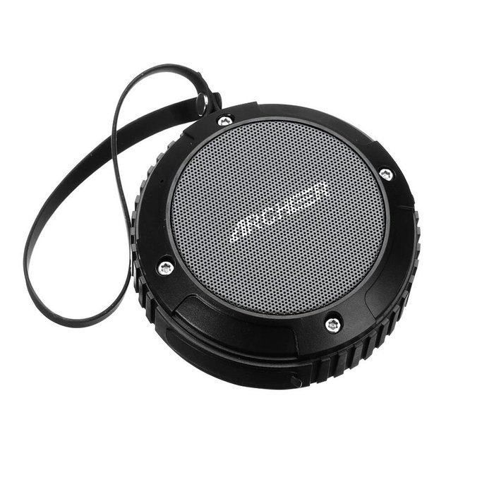 Archeer Waterproof Speaker Portable Outdoor Bluetooth Speaker with Bass, 6 Hour Playtime 5W Driver, A105 Black