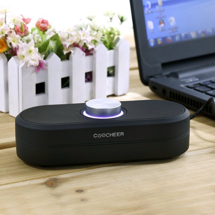 Coocheer Portable Powerful Sound Upgraded NFC Wireless Bluetooth Speaker Built in Microphone N5