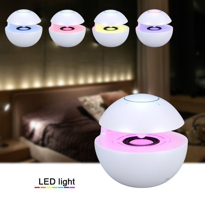 Portable Bluetooth Wireless Stereo Speaker with Touch Button LED Light Build-in Microphone Support Hands-free... N2