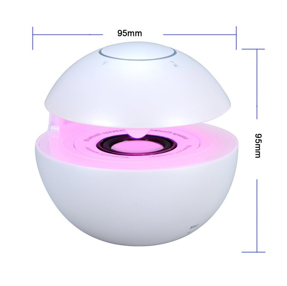 Portable Bluetooth Wireless Stereo Speaker with Touch Button LED Light Build-in Microphone Support Hands-free... N3