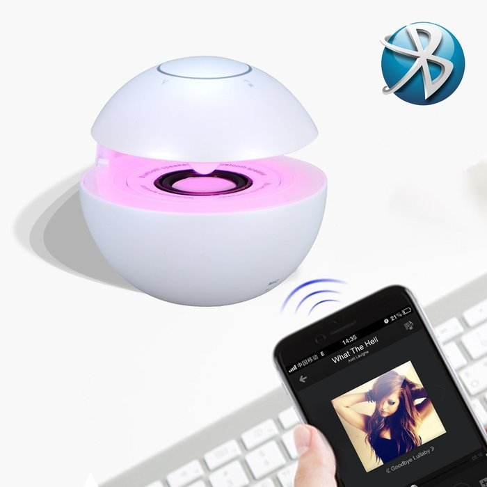 Portable Bluetooth Wireless Stereo Speaker with Touch Button LED Light Build-in Microphone Support Hands-free... N5