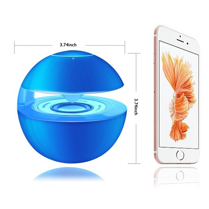 Portable Bluetooth Wireless Stereo Speaker with Touch Button LED Light Build-in Microphone Support Hands-free... N12