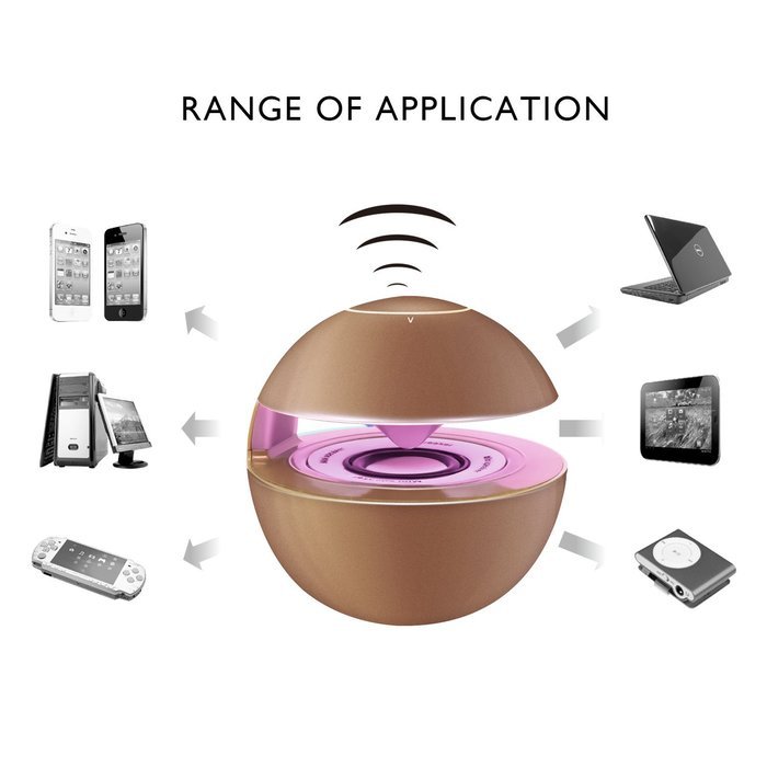 Portable Bluetooth Wireless Stereo Speaker with Touch Button LED Light Build-in Microphone Support Hands-free... N16