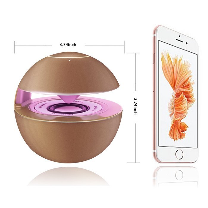 Portable Bluetooth Wireless Stereo Speaker with Touch Button LED Light Build-in Microphone Support Hands-free... N20