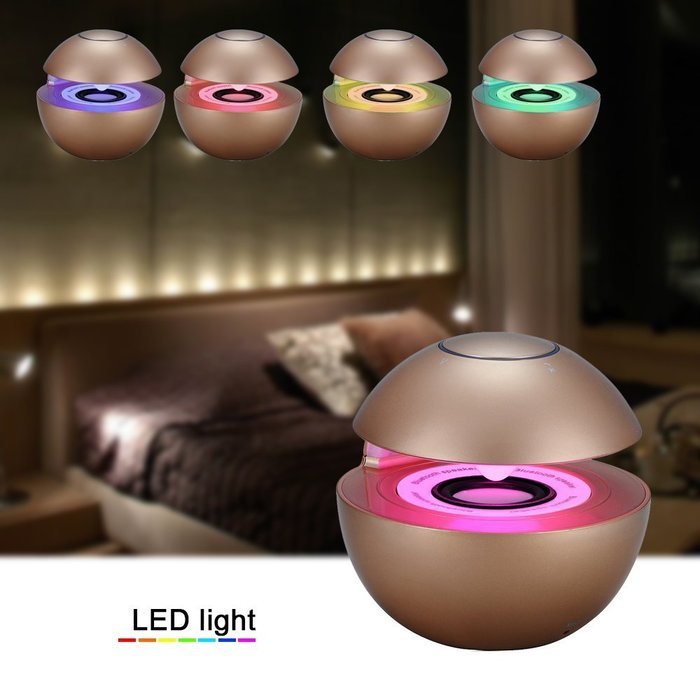 Portable Bluetooth Wireless Stereo Speaker with Touch Button LED Light Build-in Microphone Support Hands-free... N22