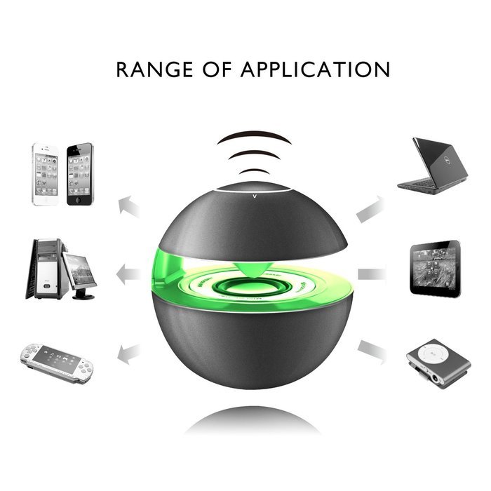 Portable Bluetooth Wireless Stereo Speaker with Touch Button LED Light Build-in Microphone Support Hands-free... N26
