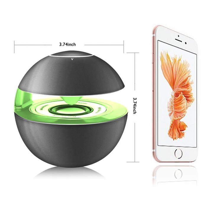 Portable Bluetooth Wireless Stereo Speaker with Touch Button LED Light Build-in Microphone Support Hands-free... N27