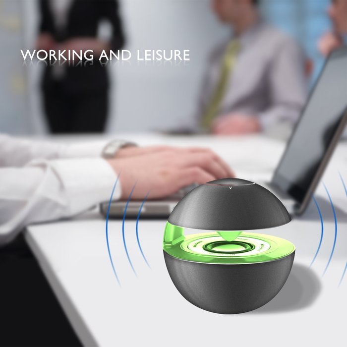 Portable Bluetooth Wireless Stereo Speaker with Touch Button LED Light Build-in Microphone Support Hands-free... N31