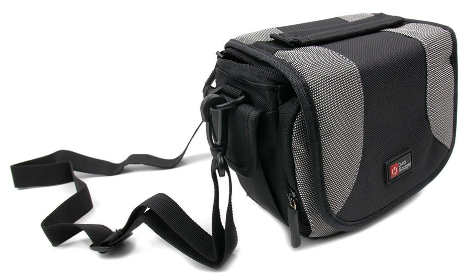 DURAGADGET Ultra-Portable Speaker Case with Padded Interior, Multiple Zip Pockets & Adjustable Shoulder Strap...