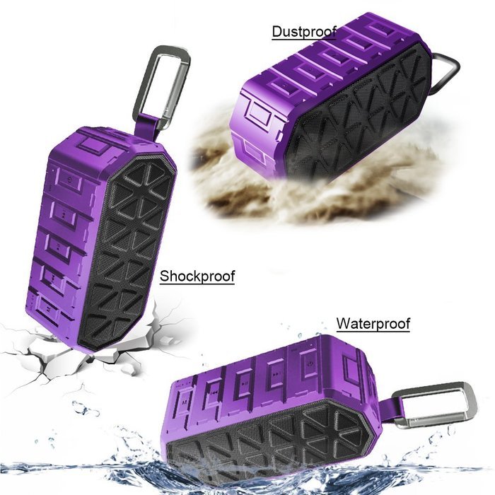 Bluetooth Speaker V4.0 Barsone Retro Portable and Waterproof Crashproof Dustproof Wireless Bluetooth Speaker for... N5
