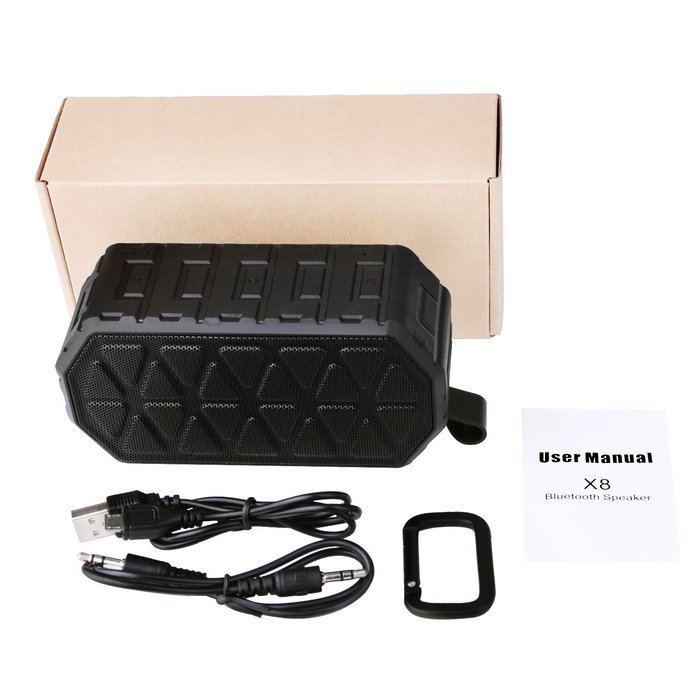 Bluetooth Speaker V4.0 Barsone Retro Portable and Waterproof Crashproof Dustproof Wireless Bluetooth Speaker for... N12