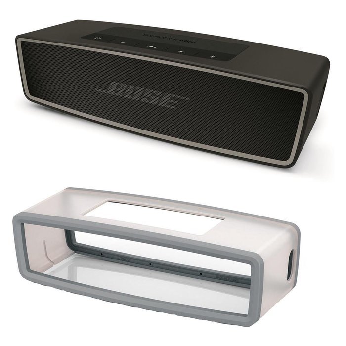Bose SoundLink Mini II Bluetooth Speaker (Carbon) with Soft Cover (Gray)
