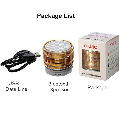 LED Portable Bluetooth Wireless FM Stereo Speaker For iPhone Smartphone Laptop Tablet Color Red N3