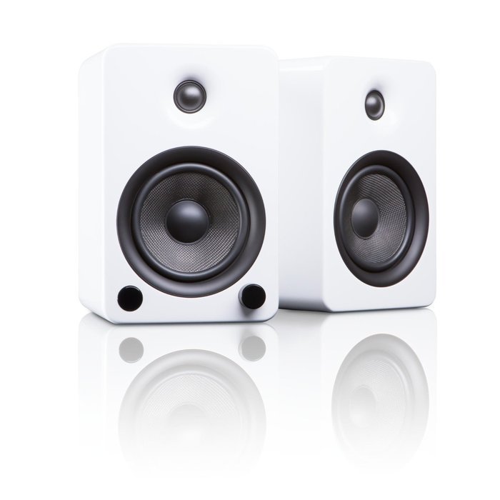 Kanto YU5 5.25" 2-Way Powered Bookshelf Speakers with aptX Bluetooth 4.0 - Gloss White (YU5GW)