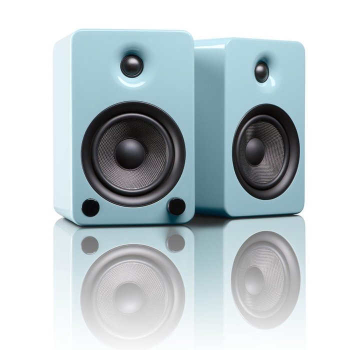 Kanto YU5 5.25" 2-Way Powered Bookshelf Speakers with aptX Bluetooth 4.0 - Gloss White (YU5GW) N7