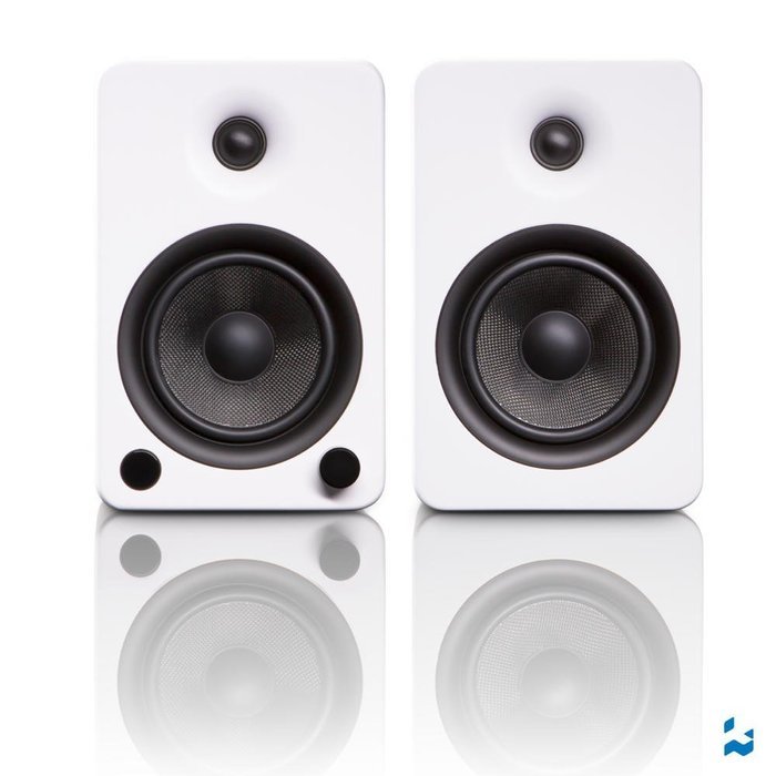 Kanto YU5 5.25" 2-Way Powered Bookshelf Speakers with aptX Bluetooth 4.0 - Gloss White (YU5GW) N12