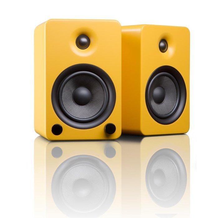 Kanto YU5 5.25" 2-Way Powered Bookshelf Speakers with aptX Bluetooth 4.0 - Gloss White (YU5GW) N13