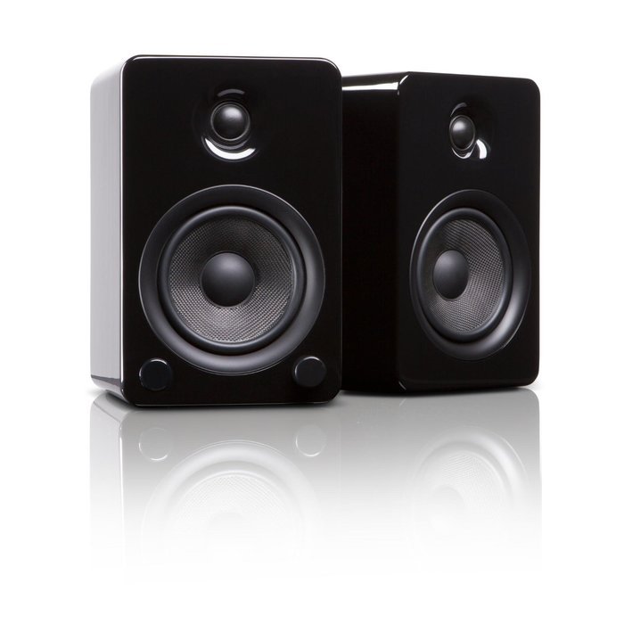 Kanto YU5 5.25" 2-Way Powered Bookshelf Speakers with aptX Bluetooth 4.0 - Gloss White (YU5GW) N18