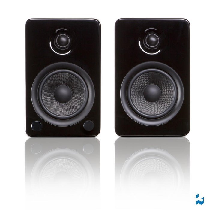 Kanto YU5 5.25" 2-Way Powered Bookshelf Speakers with aptX Bluetooth 4.0 - Gloss White (YU5GW) N20