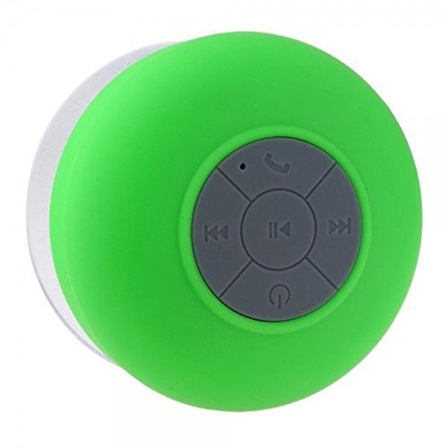 ElecStars Waterproof Bluetooth Shower Speaker with Mic, GREEN