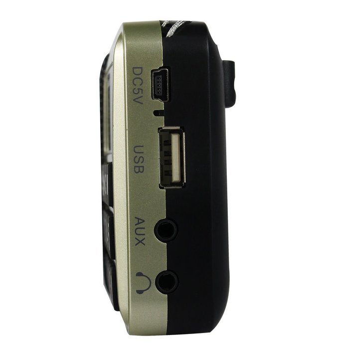 AMPSEVEN Portable AM/FM/SW 3 Band Radio Speaker USB MP3 Music Player Support Memory Delete,TF Card Slot(Red258) N45