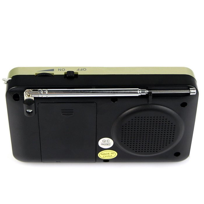 AMPSEVEN Portable AM/FM/SW 3 Band Radio Speaker USB MP3 Music Player Support Memory Delete,TF Card Slot(Red258) N46