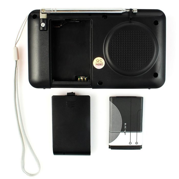 AMPSEVEN Portable AM/FM/SW 3 Band Radio Speaker USB MP3 Music Player Support Memory Delete,TF Card Slot(Red258) N48