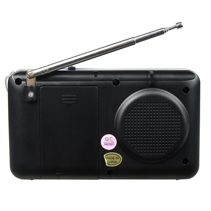 AMPSEVEN Portable AM/FM/SW 3 Band Radio Speaker USB MP3 Music Player Support Memory Delete,TF Card Slot(Red258) N52