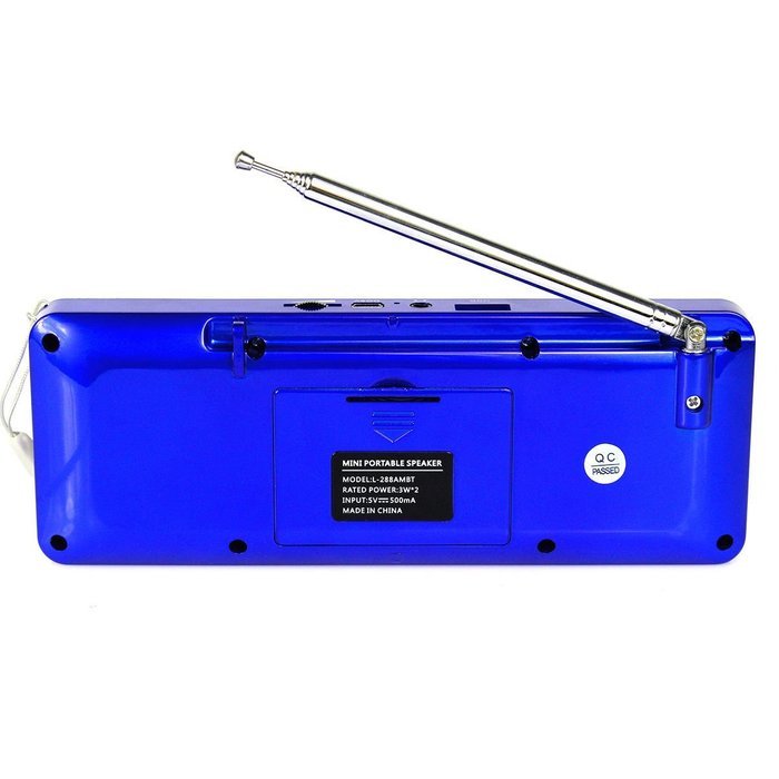 AMPSEVEN Portable AM/FM/SW 3 Band Radio Speaker USB MP3 Music Player Support Memory Delete,TF Card Slot(Red258) N95