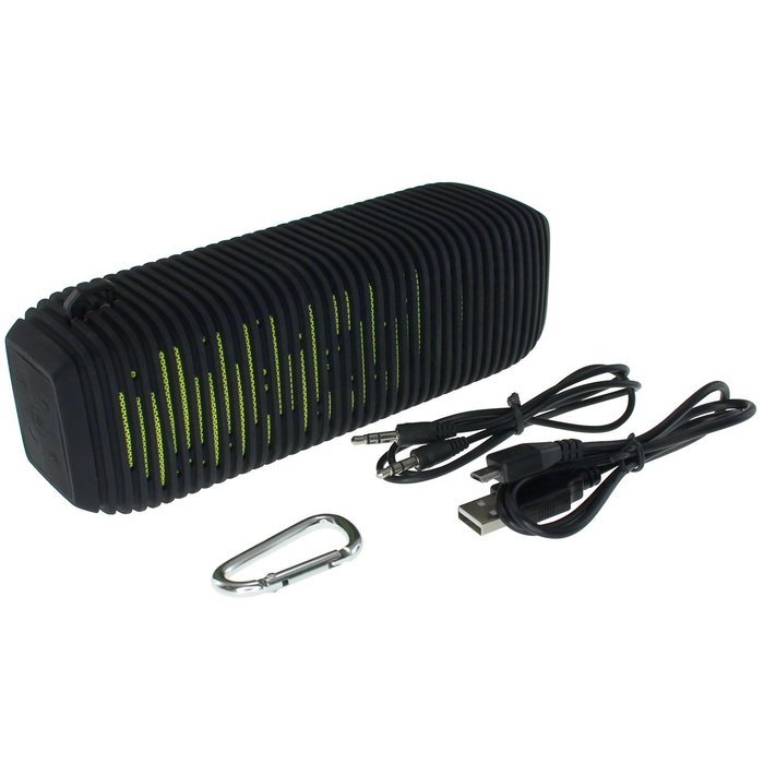 Gearmate Tide Water Resistant (IP65) Portable Wireless Bluetooth 4.0 Speaker with Built-in Microphone and 3.5mm... N16