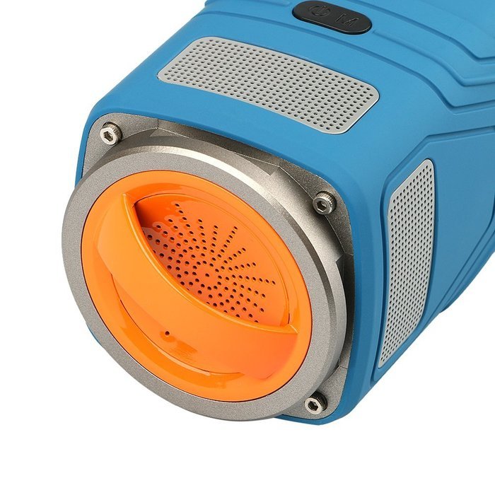 Midas-Link Wireless Bluetooth Thunder Outdoor Waterproof Dustproof Drop-proof LED Light Speaker (Navy) N6