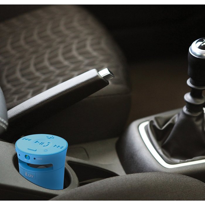 iLuv MobiCup (iSP165) Splash-resistant wireless Bluetooth speaker and speakerphone-Blue N7