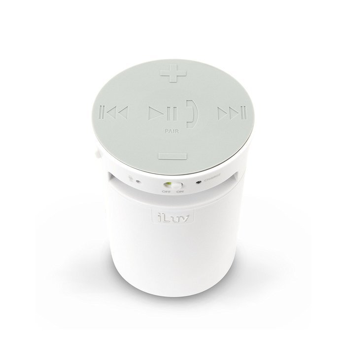 iLuv MobiCup (iSP165) Splash-resistant wireless Bluetooth speaker and speakerphone-Blue N12