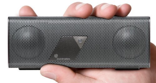 Soundmatters foxLV2 Platiunum Portable Pocket-Sized Bluetooth Speaker (Silver)