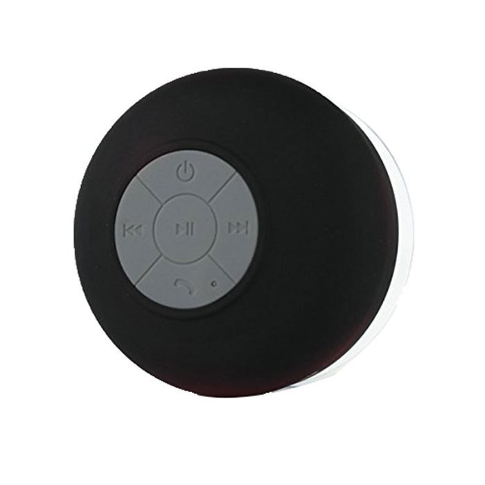 Leegoal(TM) Waterproof Wireless Bluetooth Mini Speaker with Suction Cup for Bathroom(Black)