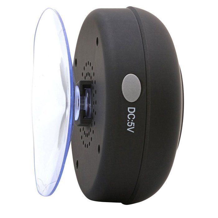 Leegoal(TM) Waterproof Wireless Bluetooth Mini Speaker with Suction Cup for Bathroom(Black) N3
