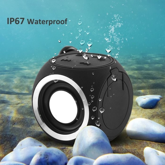 Portable Mini Cute Wireless Speaker IP67 Water Resistant Shower Bluetooth Speaker for iPhone Series and Android...