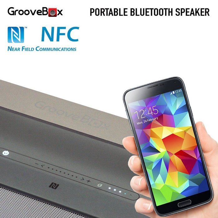 Wireless Bluetooth Speaker - GrooveBox White N2
